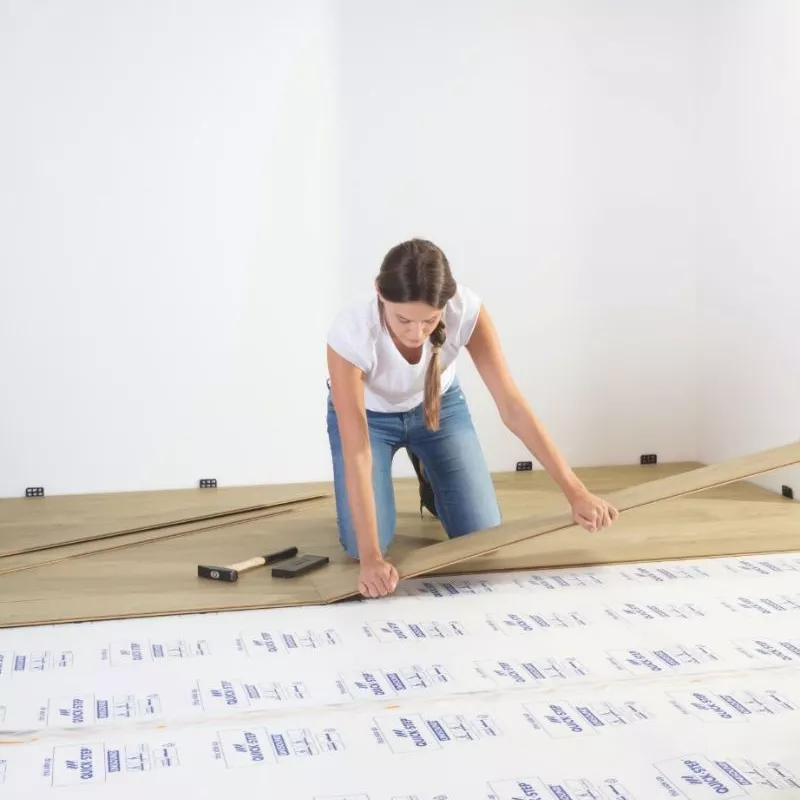 43 Pièces Kit d'installation de plancher en bois stratifié avec