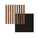 Lambris mural - Panneau décoratif 3D - Lattes en bois (Collection LATT) - 20 x 300 x 2770 mm (1,662 m²/paquet)