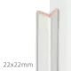 Moulure pliable pour lambris plafond - Collection Avanti - Blanc Cristal (651550)
