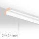 Moulure de finition pour lambris plafond - Collection Avanti AQUA - Super Blanc Mat (658381)