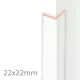 Moulure pliable pour lambris plafond - Collection Avanti AQUA - Super Blanc Mat (651547)
