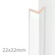 Moulure pliable pour lambris plafond - Collection Avanti EXCLUSIVE - Super Blanc Brillant (651546)