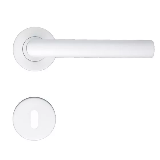 Poignées de porte - BLANC - Modèle "Rocker" (I Shape)