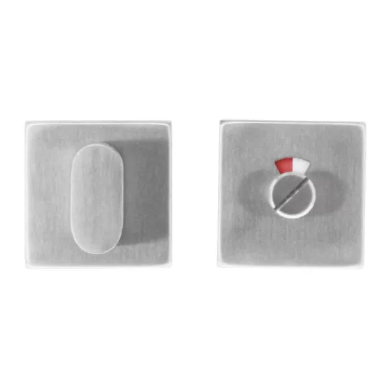 Garniture WC (rosace de porte) en Inox - SQUARE Garniture WC (rosace de porte) en Inox - SQUARE