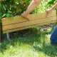 Bordure "Fino" en bois de sapin, à planter, classe 3 (H. 300 mm - L. 800 mm)