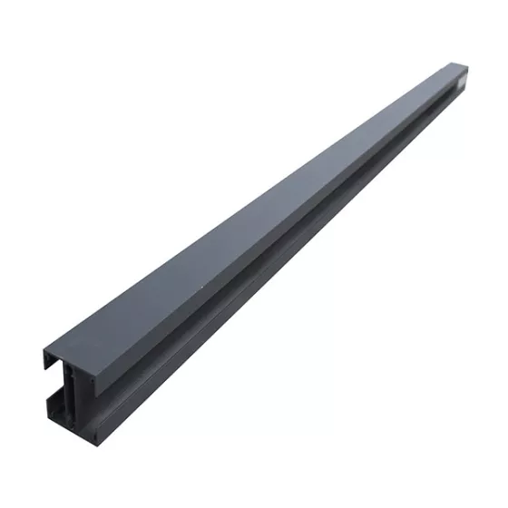 Poteaux en aluminium (RAL 7016 - Anthracite) pour panneaux de jardin