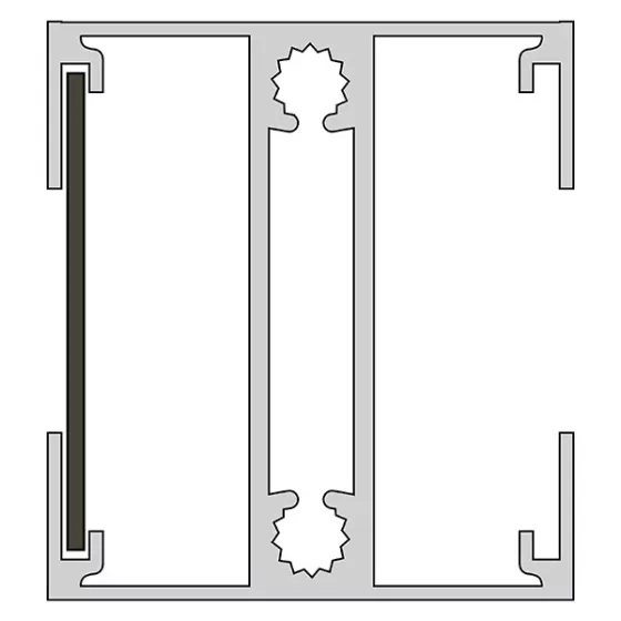 Latte de finition en aluminium (RAL 7016 - Anthracite) pour poteaux de jardin