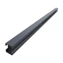 Poteaux en aluminium (RAL 7016 - Anthracite) pour planches emboîtables de 28 mm