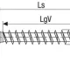 Vis pour poteau en acier inoxydable A1 - Tête centrante - T-STAR plus T40 - Pointe CUT - 8 x 50 mm