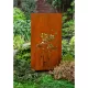 Ecran de jardin "Pissenlit" en acier corten (H. 180 cm - L. 110 cm)