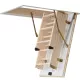 Escalier escamotable traditionnel, avec trappe isolée de 36 mm, déjà assemblé, Ecowood 36