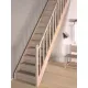 Escalier traditionnel en bois FSC®, en kit - Modèle "Tradi Eco". Version CHENE.