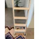 Echelle en bois (blanc) pour mezzanine ou lits superposés