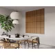 Lambris à lattes pour mur et plafond - Decowall Acoustic - Dalle de 500 x 500 mm (1 m²/paquet) - Chêne bronze