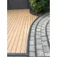 Lame de terrasse en bois composite (WPC) - creuse  - Red Cedar - 23 x 138 x 4000 mm