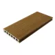 Lame de terrasse en bois composite (WPC) - creuse  - Teak (face texturée) - 23 x 138 x 4000 mm