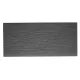 Lame de terrasse en bois composite (WPC) - creuse  - Dark Grey (face texturée) - 23 x 138 x 4000 mm