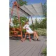 Terrasse en bois composite (Duofuse)-alvéolaire et réversible (face texturée ou lisse) - 28 x 162 x 4000 mm - Stone Grey