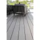 Terrasse en bois composite (Duofuse)-alvéolaire et réversible (face texturée ou lisse) - 28 x 162 x 4000 mm - Graphite Black