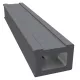 Terrasse en bois composite (Duofuse) - Lambourde noire en PVC - 35 x 48,5 x 4000 mm