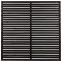 Ecran de jardin "Stockholm" en bois lasuré gris anthracite  (H. 180 cm - L. 180 cm)