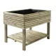 Potager rectangulaire sur pieds (Hauteur de 78 cm) en mélèze 100% naturel. Idéal pour balcons.