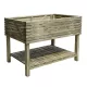 Potager rectangulaire sur pieds (Hauteur de 78 cm) en mélèze 100% naturel. Idéal pour balcons.