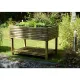Potager rectangulaire sur pieds (Hauteur de 78 cm) en mélèze 100% naturel. Idéal pour balcons.